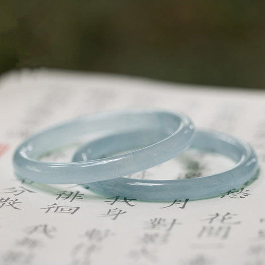Aquamarine Crystal Bangle