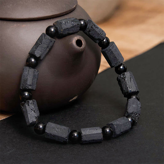 Black Tourmaline Bead Bracelet