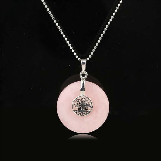 Mixed Crystal Tree of Life Necklace