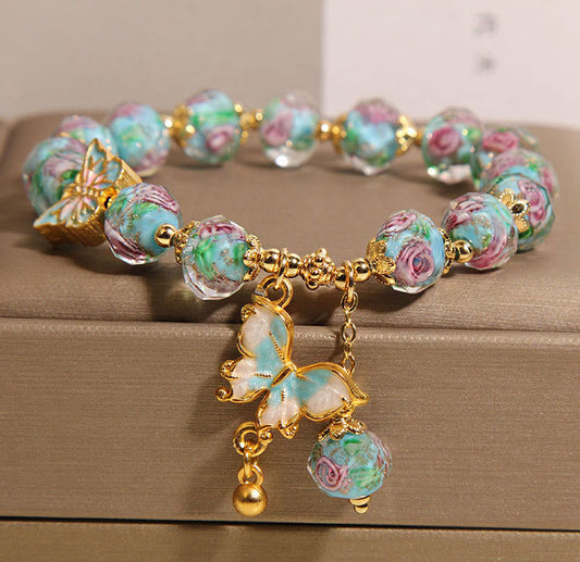 Liuli Butterfly Bead Bracelet