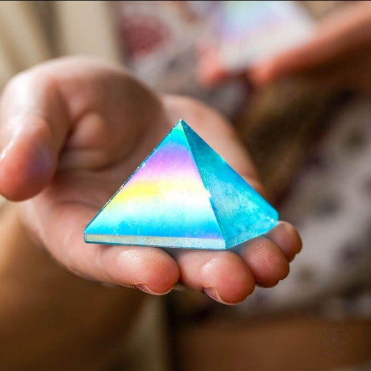 Aura Quartz Pyramid