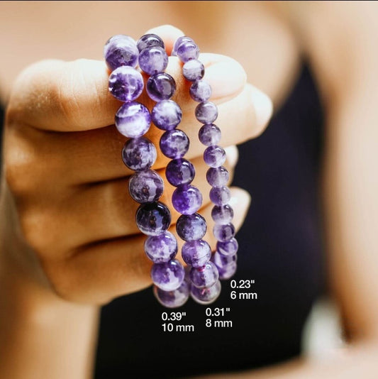 Amethyst Bead Bracelet