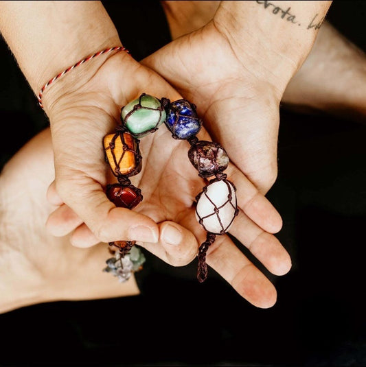 7 Chakra Gemstone Tassel