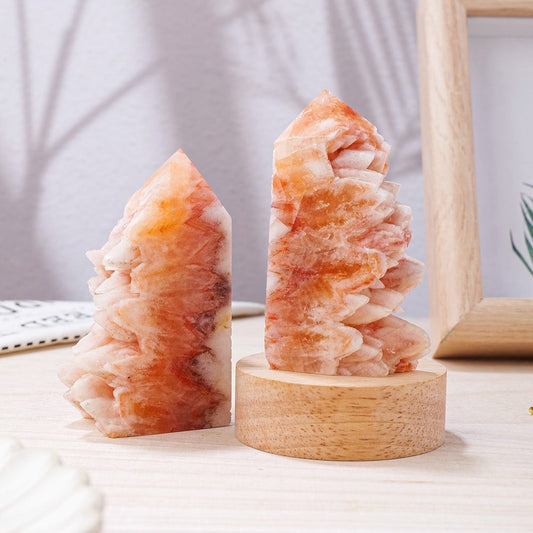 Red Tooth Agate Crystal Tower