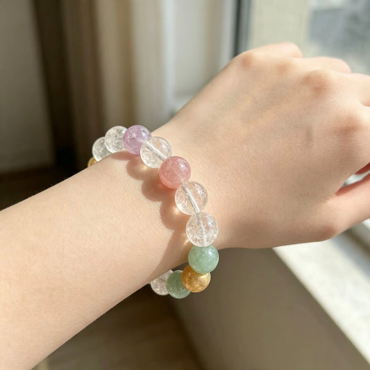 Pastel Harmony Crystal Bracelet