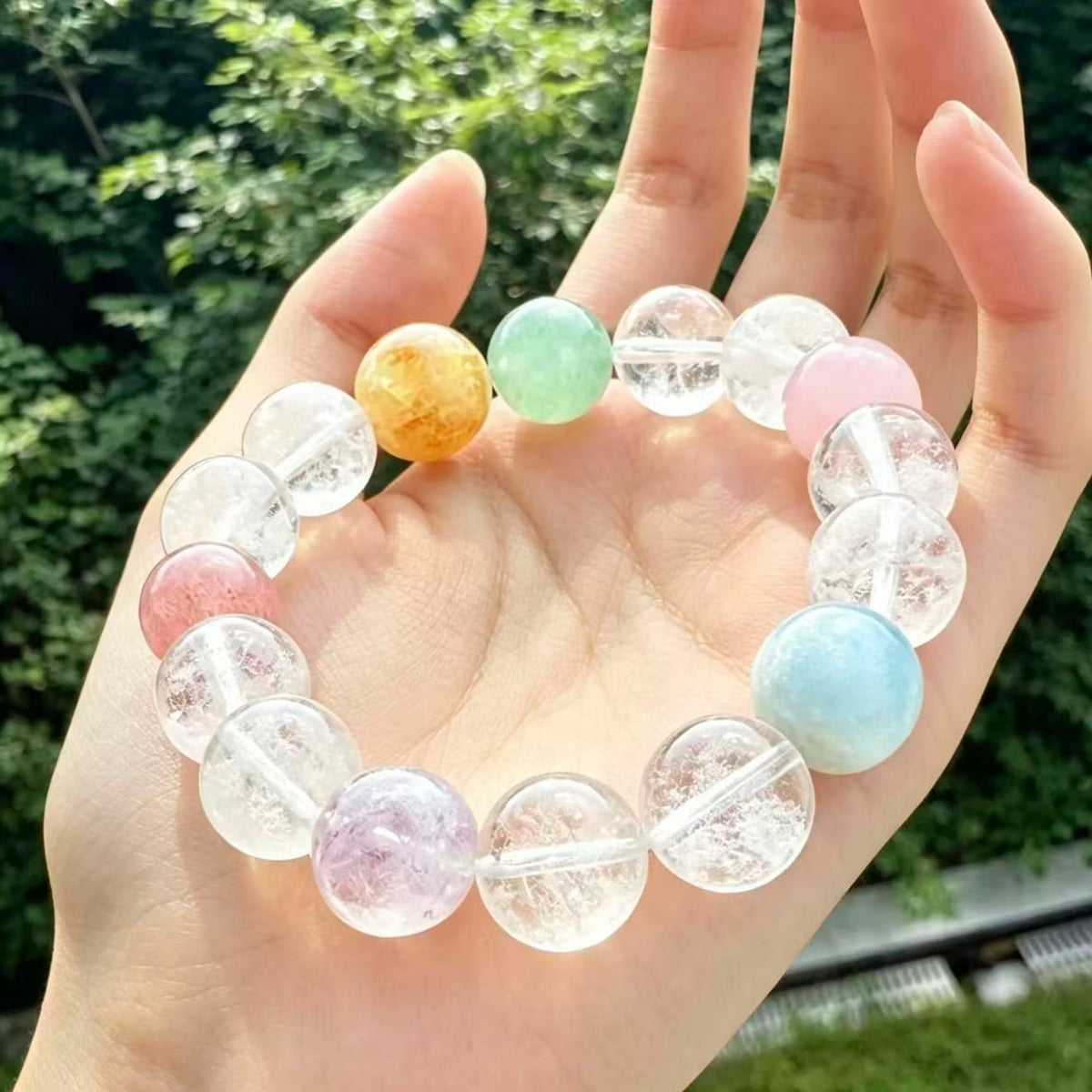 パステルハーモニー クリスタルブレスレット