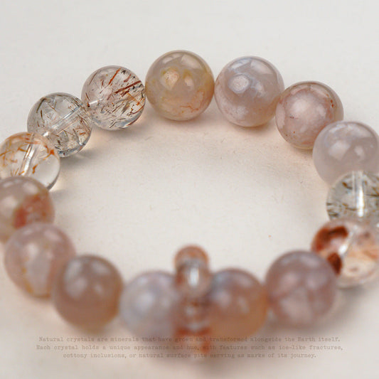 Rosefire Rutilated Quartz Bracelet
