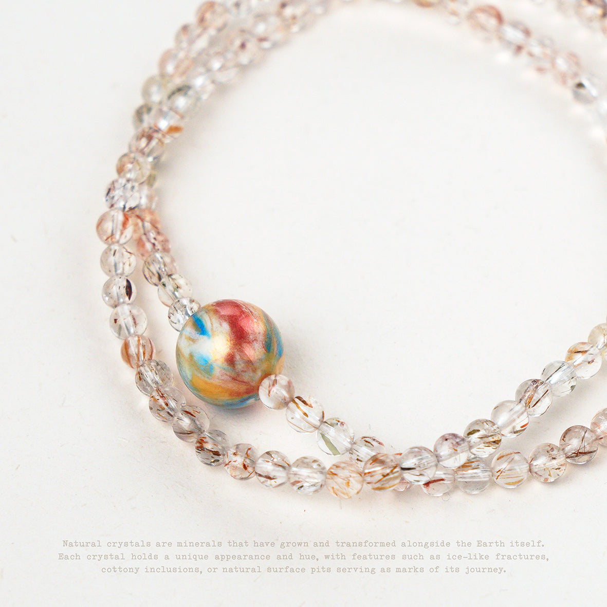 Inner Orbit Crystal Wrap Bracelet