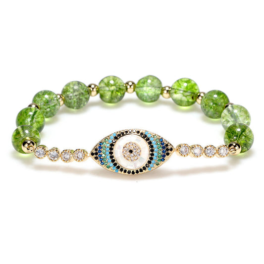 Peridot Evil Eye Bracelet