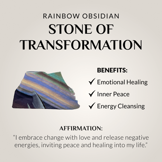 Anti-stress Rainbow Obsidian Bracelet