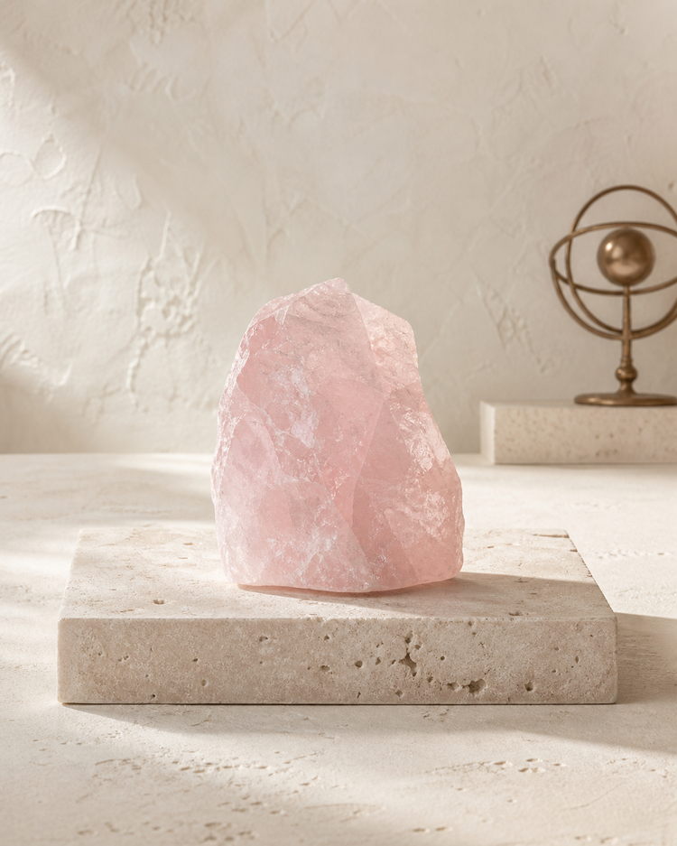 Natural Rose Quartz crystal