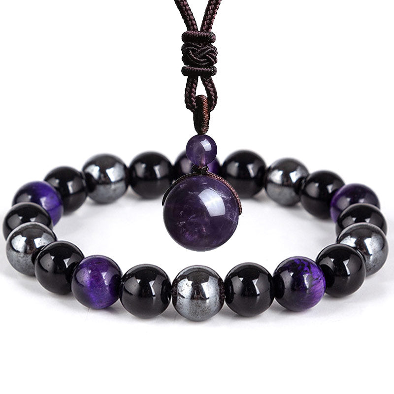 Tibetan Tiger's Eye Jewelry Set
