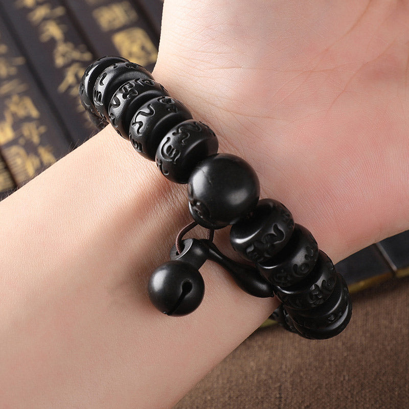 Tibetan Lightning Strike Wood Bracelet