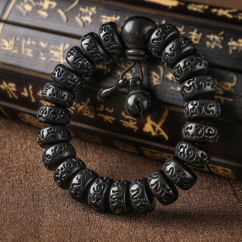 Tibetan Lightning Strike Wood Bracelet by Worn Within