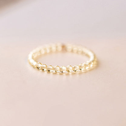 Citrine Crystal Ring