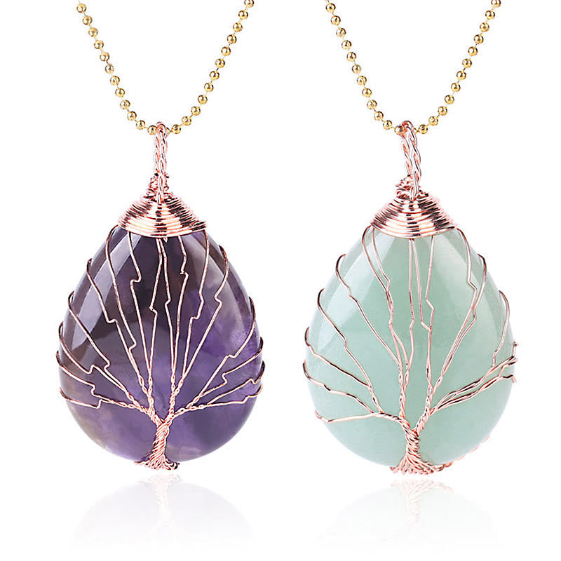 Quartz Tree of Life Necklace by Worn Within