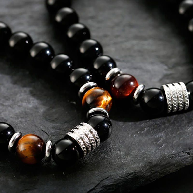 Black Obsidian Tiger's Eye Bracelet