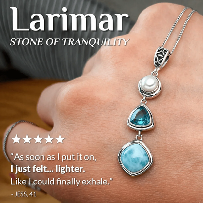 Silver Larimar Necklace
