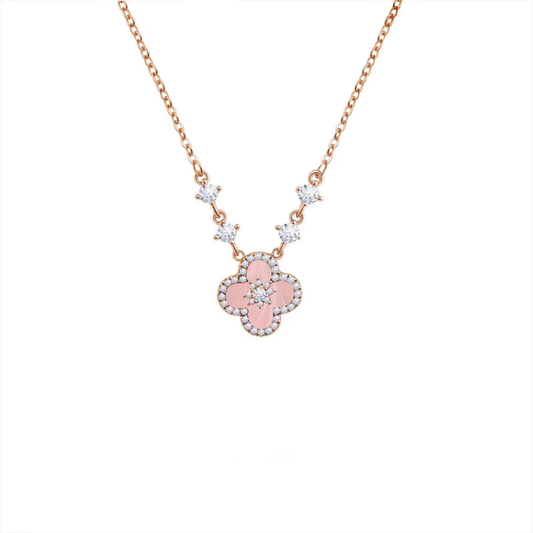 "Sakura Blossom Promise" Jewelry Set | Necklace, Bracelet, Ring, 925 Sterling Silver