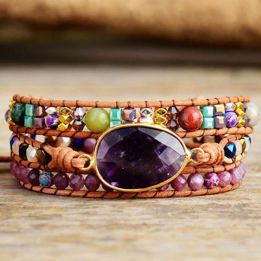 Amethyst Freedom Bracelet by Worn Within