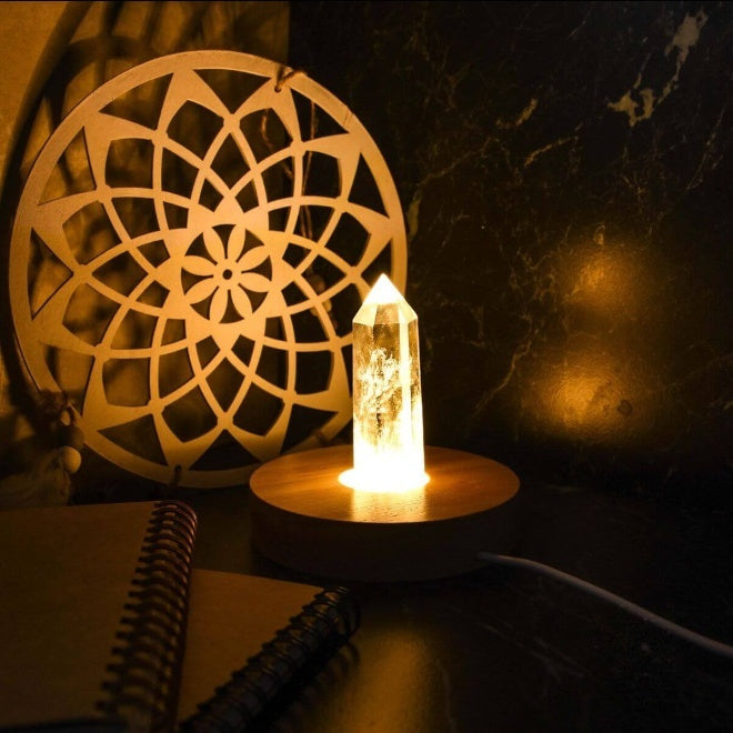 Clear Quartz Night Light by Worn Within
