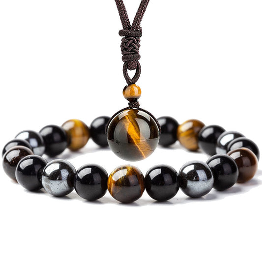 Tibetan Tiger's Eye Jewelry Set by Worn Within