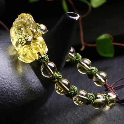 Citrine Pixiu 8–10mm Bracelet