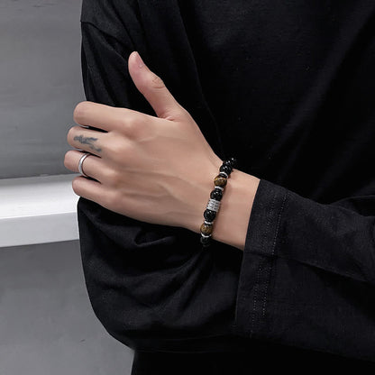 Black Obsidian Tiger's Eye Bracelet