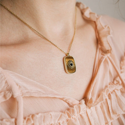 Crystal Sunflower Necklace