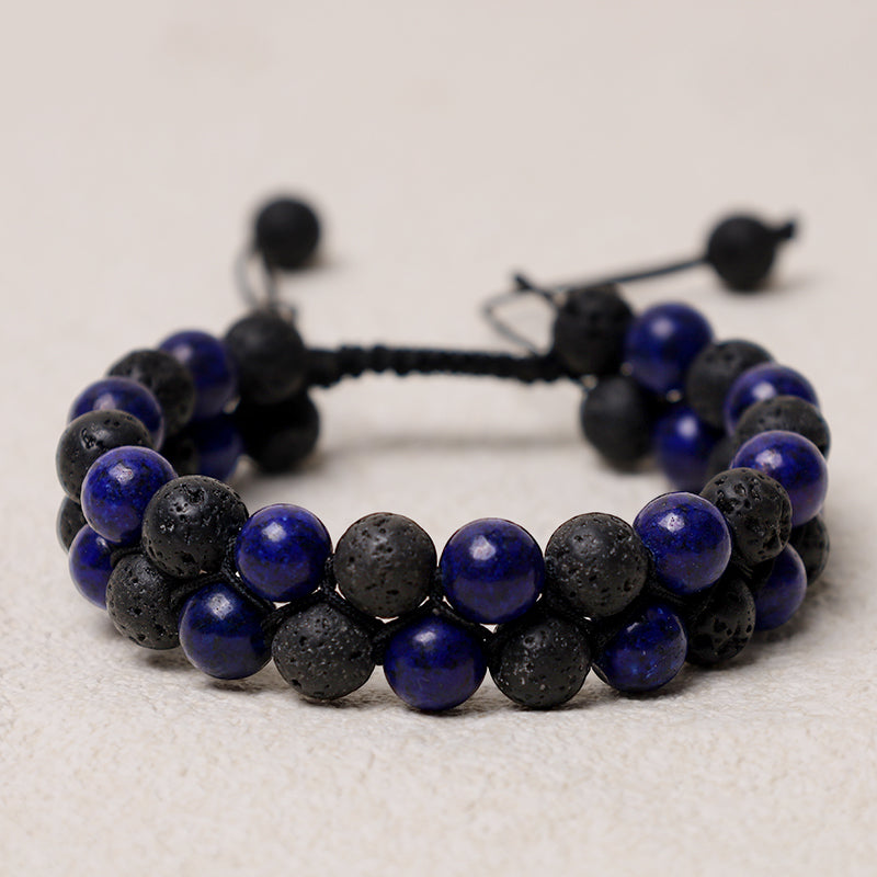 Tigerauge geflochtenes Schnurarmband