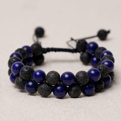 Tigerauge geflochtenes Schnurarmband