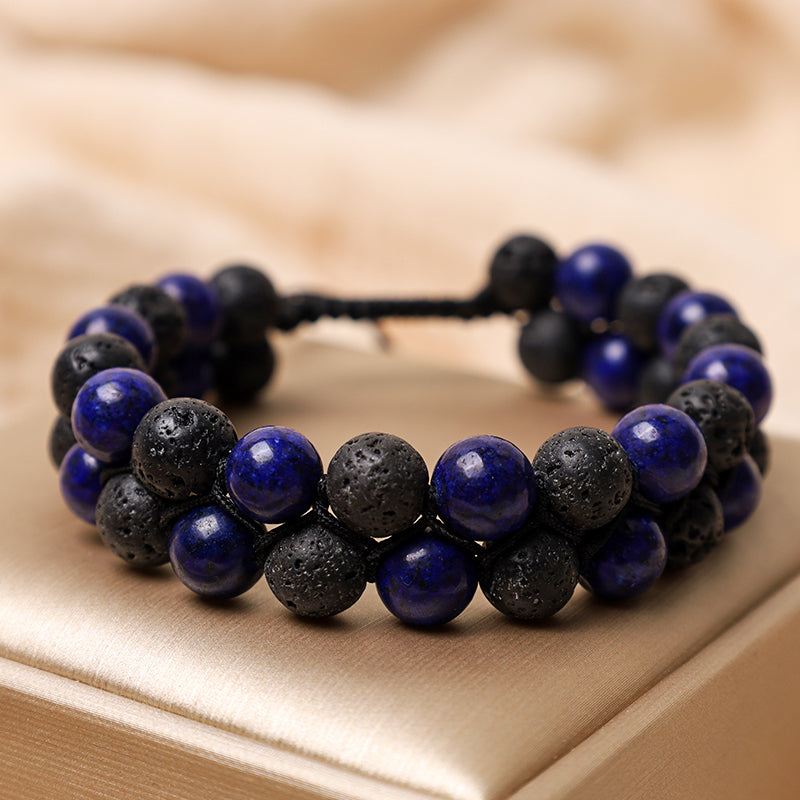 Tigerauge geflochtenes Schnurarmband