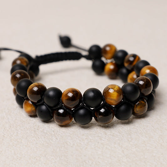Tiger's Eye Braided String Bracelet