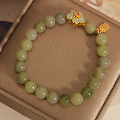Green Jade Bead Bracelet