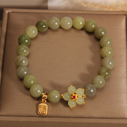 Green Jade Bead Bracelet