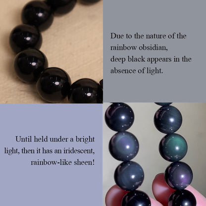 Obsidian Nine-Tailed Fox Pendant Necklace