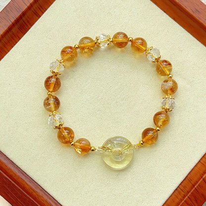 Friedensschnalle Citrin Armband