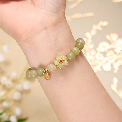 Green Jade Bead Bracelet