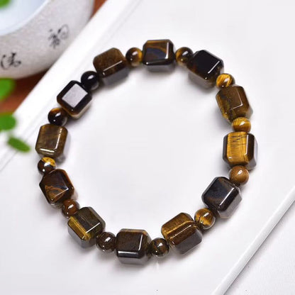 Tigerauge Stretch-Perlenarmband