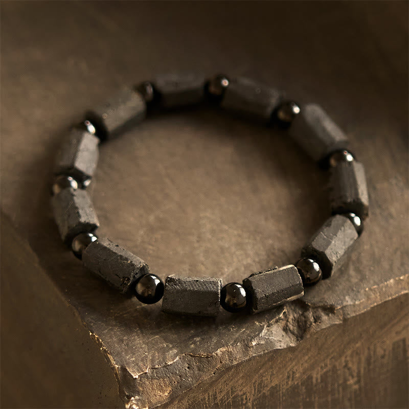 Black Tourmaline Bead Bracelet by Worn Within