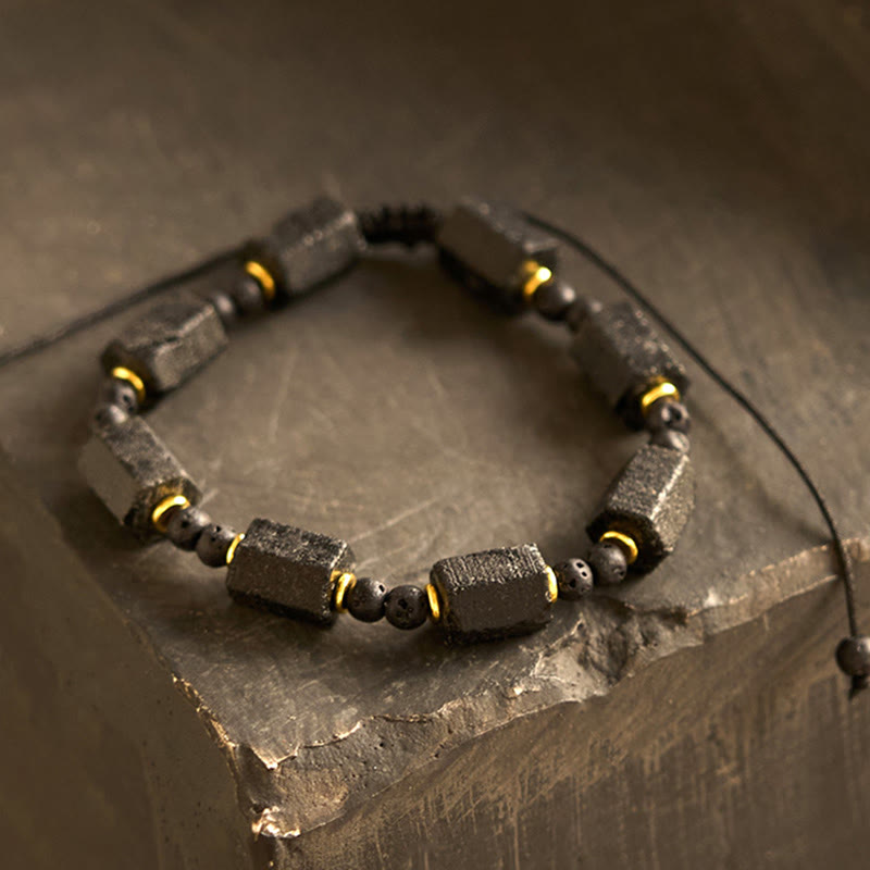 Black Tourmaline String Bracelet by Worn Within
