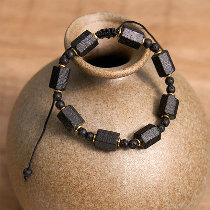 Black Tourmaline String Bracelet
