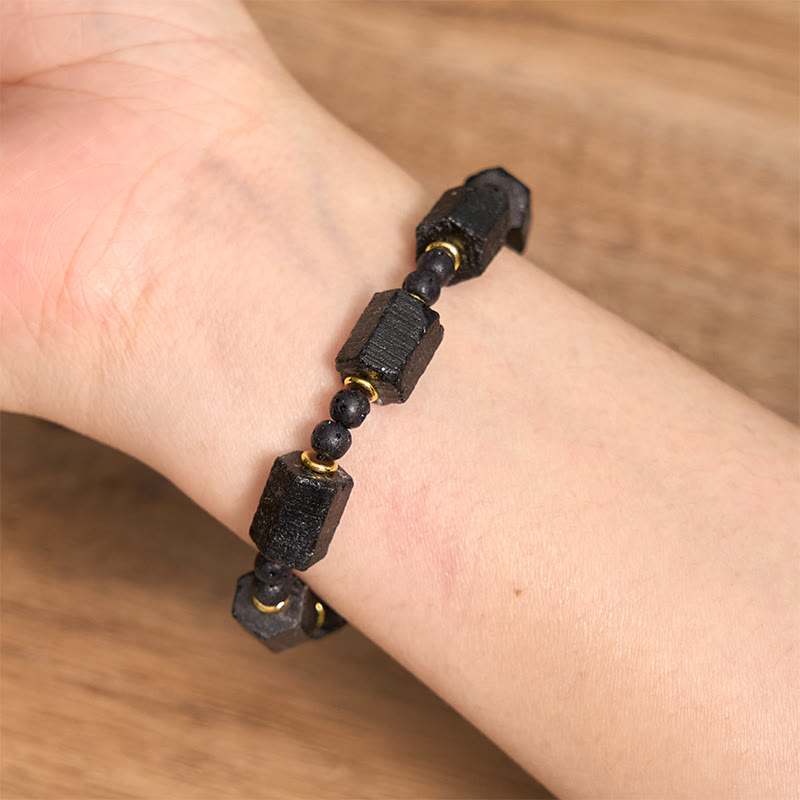 Black Tourmaline String Bracelet