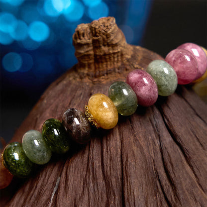 Tourmaline Jade Bead Bracelet