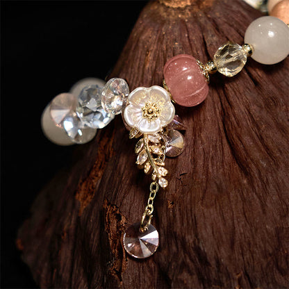 Sunstone Round Bead Bracelet