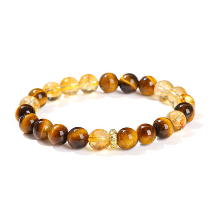 Tiger's Eye Citrine Beads Bracelet