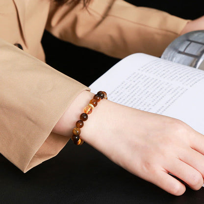 Tiger's Eye Citrine Beads Bracelet