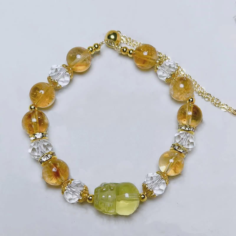 Citrine Pixiu 17–18cm Bracelet