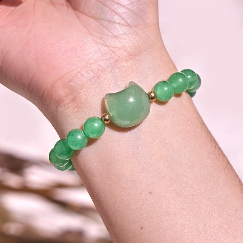 Mixed Crystal Cat Head Bracelet