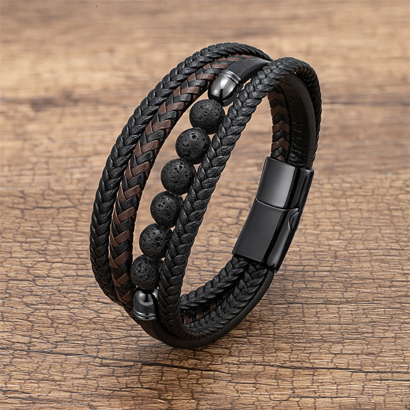 Lava-Perlenarmband